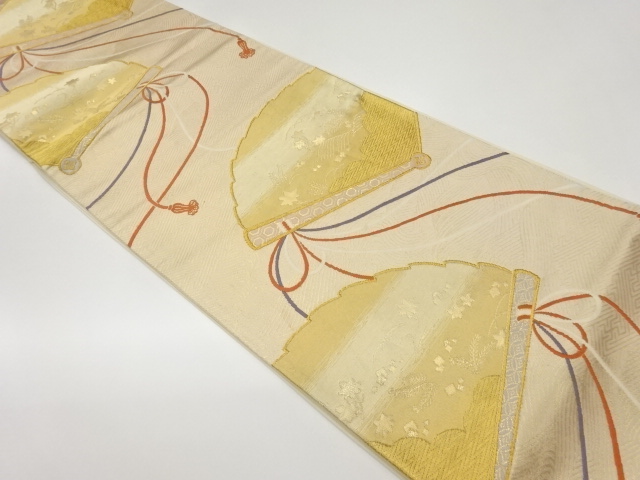 JAPANESE FUKURO OBI / WOVEN HIGAKI PATTERN